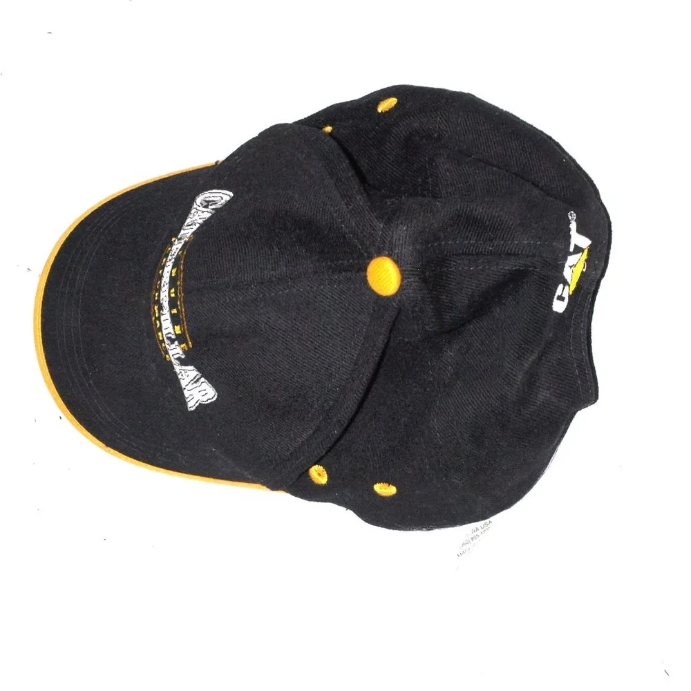 Caterpillar Black Adjustable Baseball Cap  OS - Picture 2 of 4